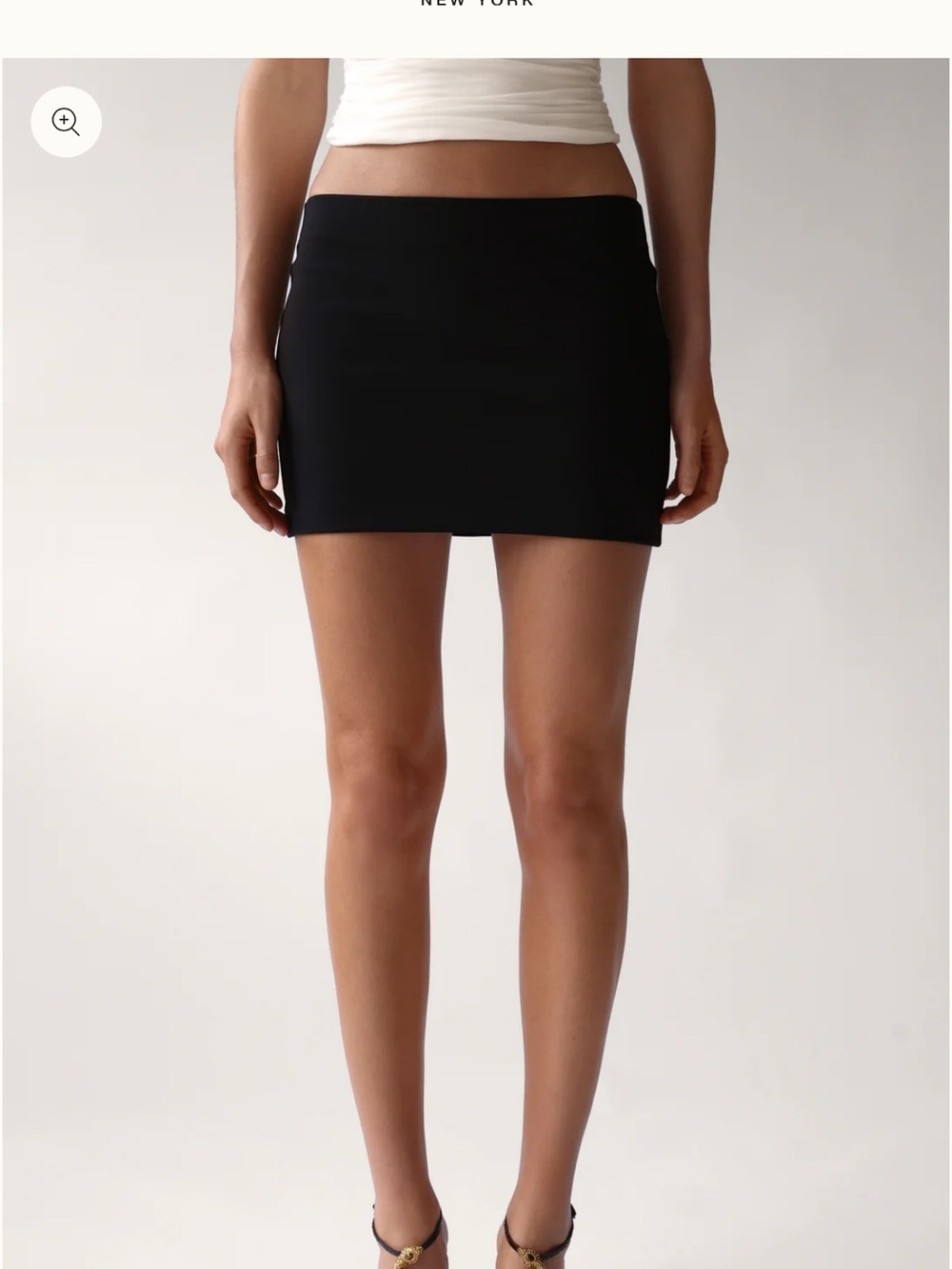 Orseund iris basic mini skirt in black